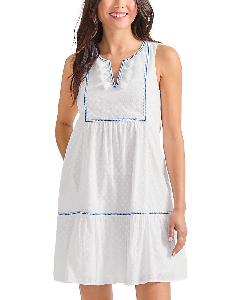 Tommy Bahama Tassel Trim Swim Cover-up Dress In White