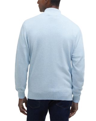 Cotton Half Zip Knitted Jumper