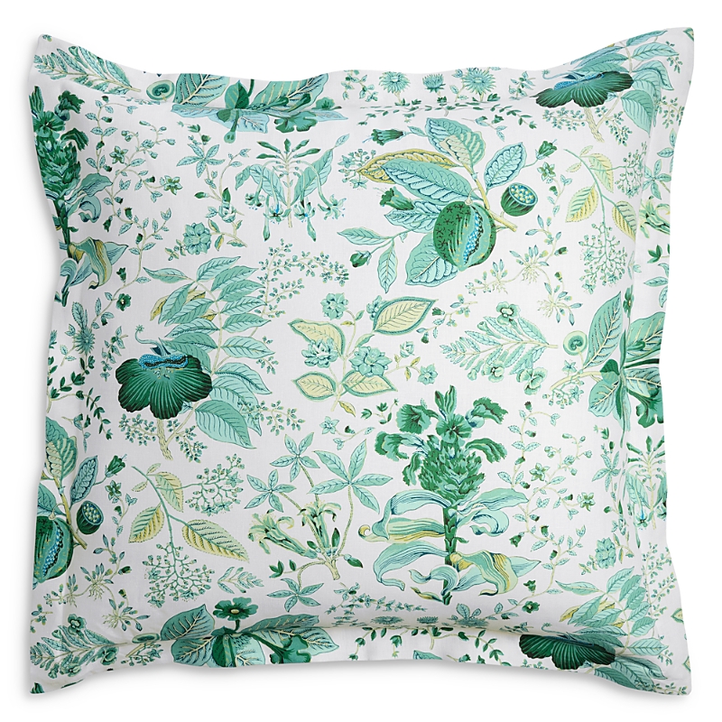 Matouk Pomegranate Linen Euro Sham In Green- Exclusive