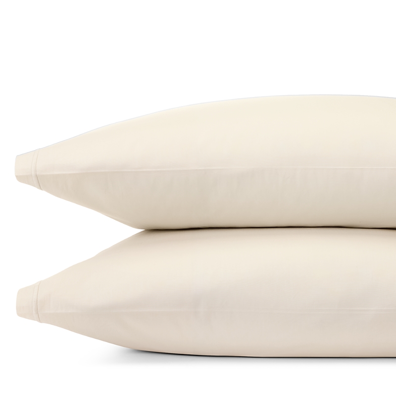 Hudson Park Collection Italian Percale Solid Standard Pillowcase Pair - Exclusive In Neutral