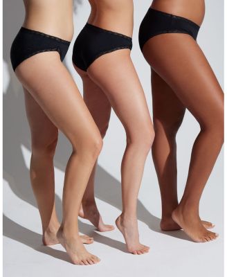 Bliss Lace Trim Brief, Pack of 6