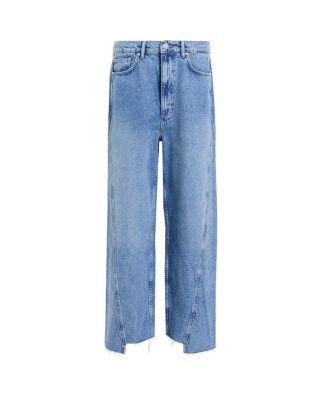 Fox High Rise Crop Wide Leg Jeans in Light Indigo