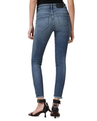 Miller Push Up High Rise Skinny Ankle Jeans in Deep Royal