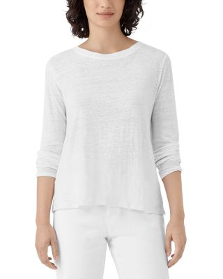 Linen Jersey Crewneck Tee