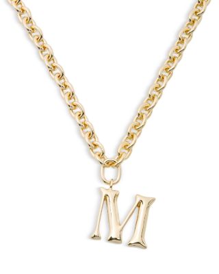 Initial Chain Necklace, 20"L