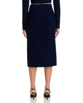 Tani Button Front Knit Skirt