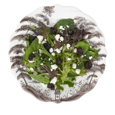 Country Estate Party Plates, Assorted Set of 4