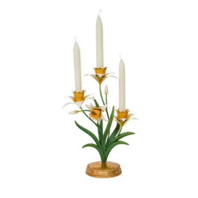 Meadow Walk Daffodil 14" Centerpiece Candelabra