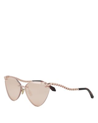 Bvlgari Metal Serpenti Viper Cat Eye Sunglasses, 65mm
