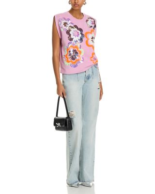 Floral Sequined Sweatshirt