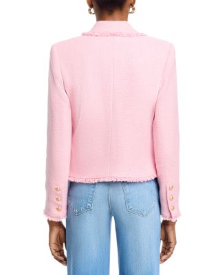 Sylvia Fringe Trim Tweed Jacket