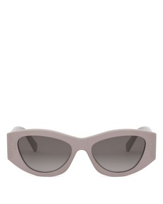 Triomphe Geometric Sunglasses, 55mm