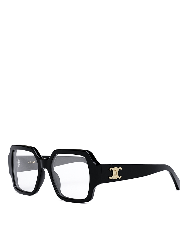 Celine Square Eyeglasses, 52mm In Black