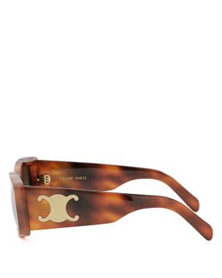 Maxi Triomphe Rectangular Sunglasses, 53mm