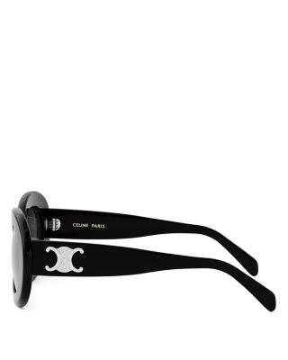 Triomphe Round Sunglasses, 52.9mm