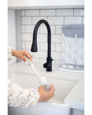 Vertical Bottle Drying Rack, Botte Brush & Microfiber Drying Mat Bundle