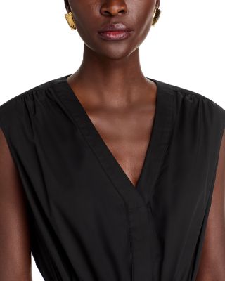 Poplin Belted Midi Dress