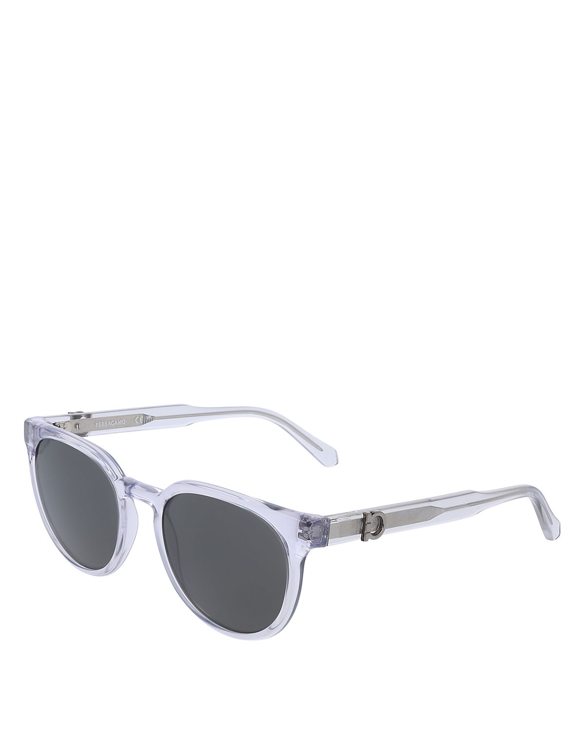 Ferragamo Renew Gancini Round Sunglasses, 53mm