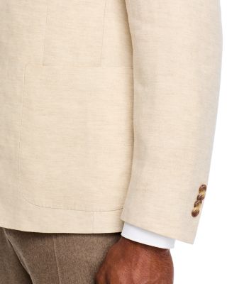 Delave Linen Hopsack Regular Fit Unstructured Sport Coat - Exclusive