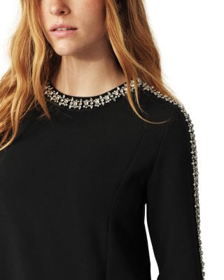 Sega Embellished Sleeve Mini Dress