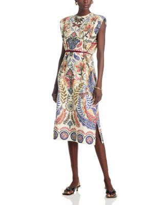 FARM Rio - Boho Glam Off White Midi Dress