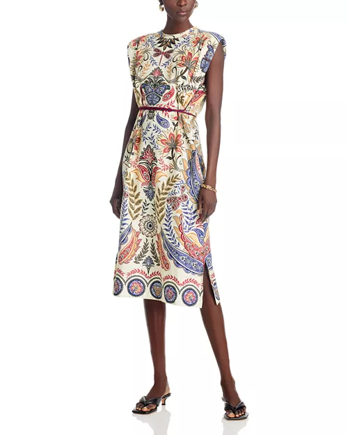 boho glam off white midi dress