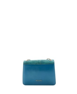 Serpenti Forever Square Shoulder Bag Leather and Stingray