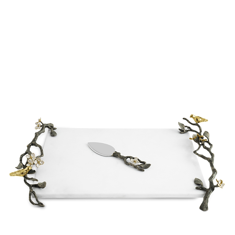 Michael Aram Lovebirds Cheese Board With Knife