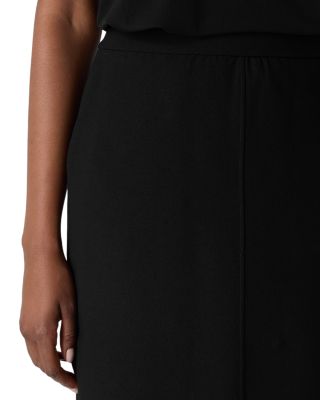 Washable Silk Crepe Maxi Straight Skirt