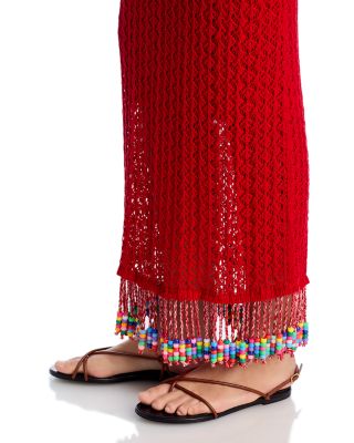 Ali Beads Red Dress Swim Cover-Up - Exclusive