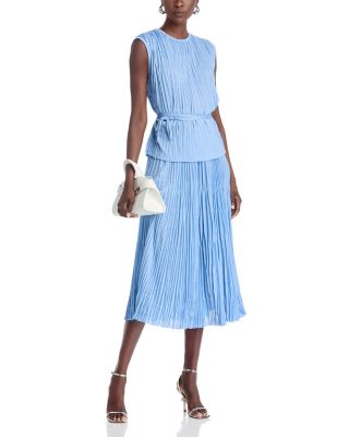 Rosalyn Pleated Midi Skirt