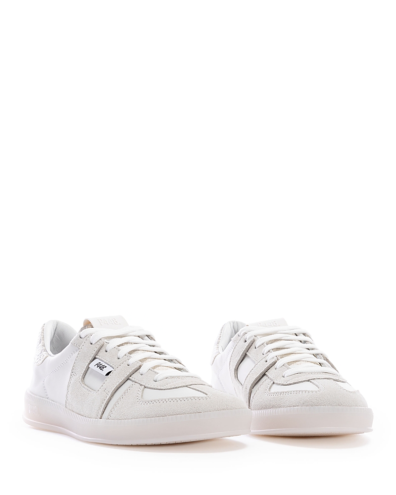 P448 Women's Monza Sneakers In White Silver