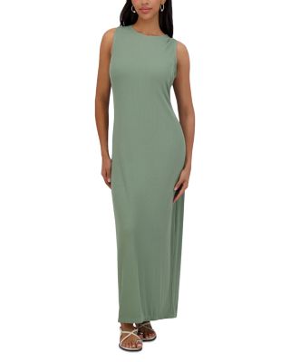Sleeveless Crewneck Straight Dress