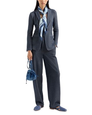 Jersey Two Tone Chevron Trousers