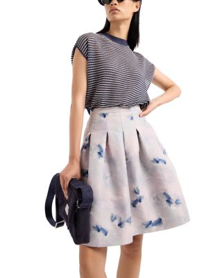 Striped Cap Sleeve Sweater 