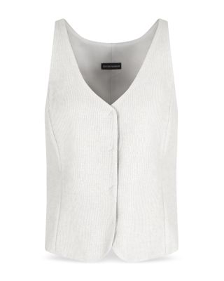 Fluid Cannette Ribbed Blazer Vest