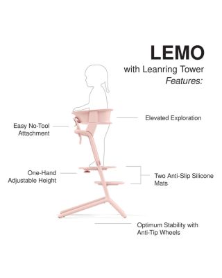 LEMO 3-in-1 High Chair + Training Tower 