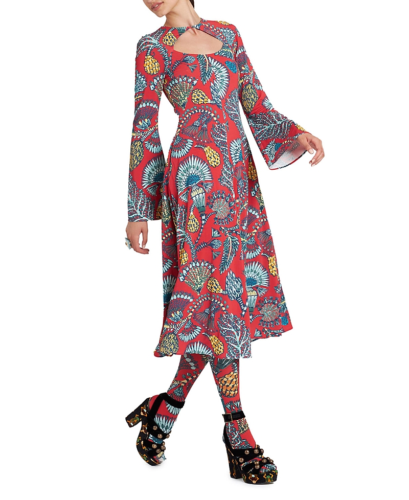 La Doublej Farfalla Dress Sicomore Red In Sicomore Red
