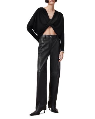 Julieana Wool Wrap Sweater