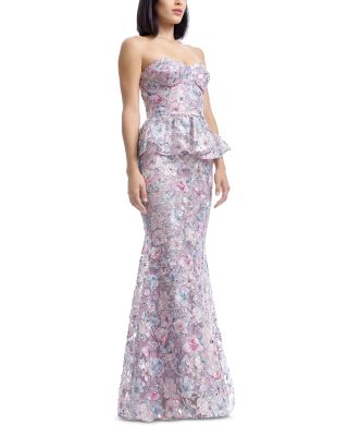 Scarlett Embellished Peplum Gown