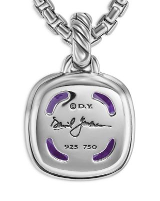 Albion&reg; Pendant in Sterling Silver with 18K Yellow Gold and Amethyst, 11mm