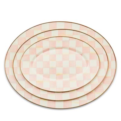 Rosy Check Medium Oval Platter
