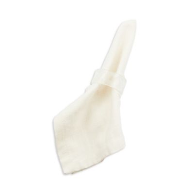 Clear Check Napkin Rings, Set of 4