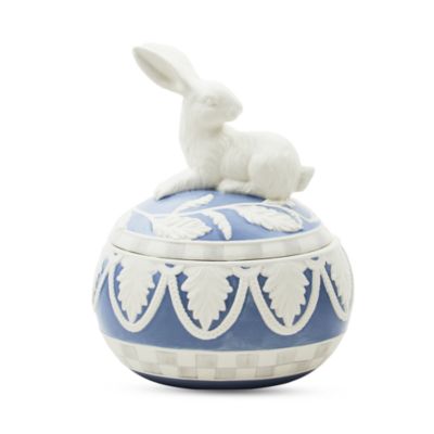 MacKenzie-Childs - Cameo Bunny Lidded Box