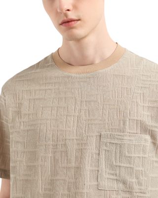 Geometric Jacquard Knit Tee