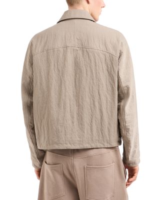 Regular Fit Nylon Trucker Jacket