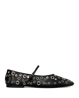 Women's Eyelet Mary Jane Ballet Flats