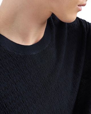 Stitched Logo Short Sleeved Sweater