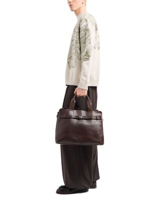 Plain Knit Embroidered Leaf Pullover Crewneck Sweater 