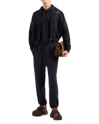 Jacquard Logo Hooded Sweatshirt